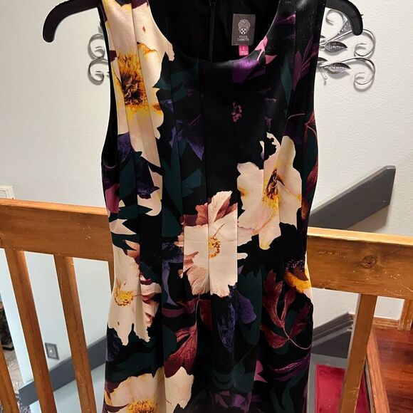 Vince Camuto Purple and Pink Fit and Flare Sleeveless Cocktail Dress Size 6 #086 - Picture 3 of 7